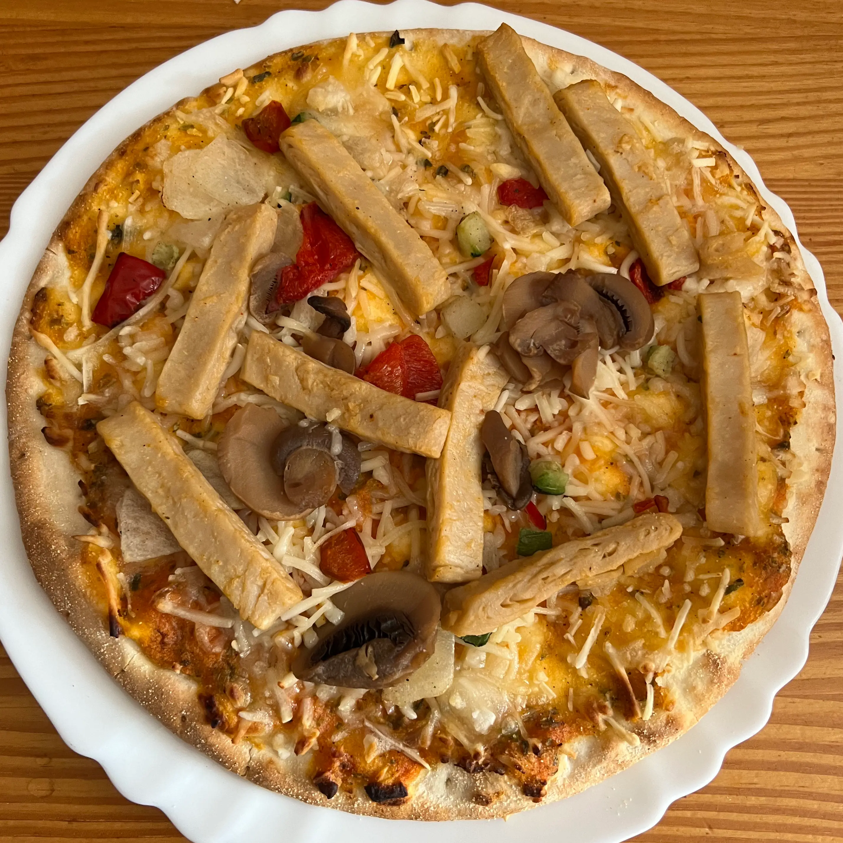 Pizza cocinada